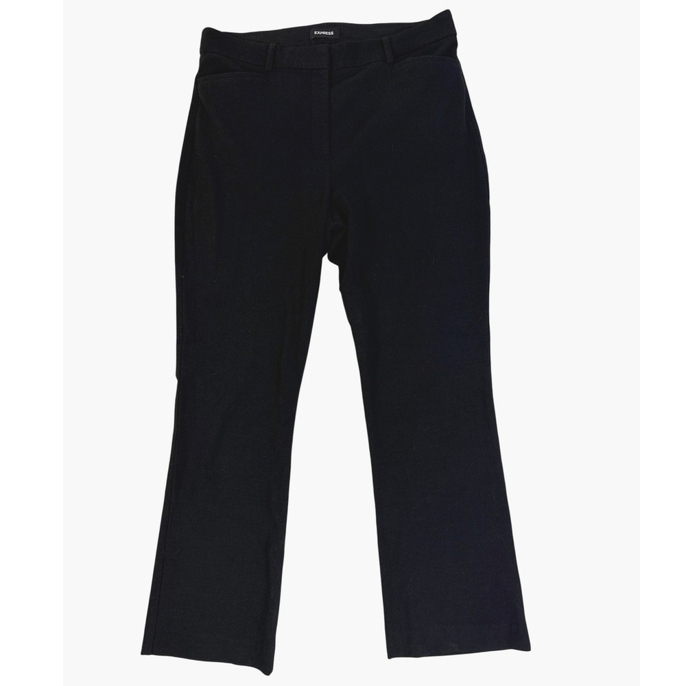 Express Columnist Barely Boot High Rise Black Stretch Pants Womens 14S 14C